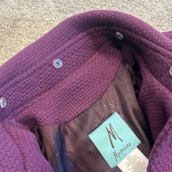 MARCIANO purple pea coat - Picture 4 of 8